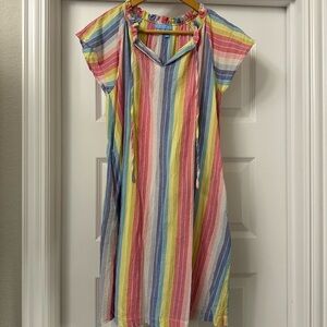 Draper James Colorful Striped Casual Dress